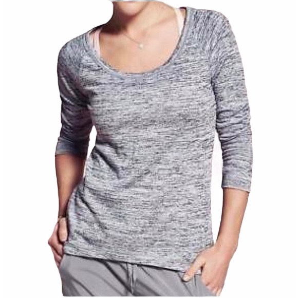 Athleta Tops - Athleta No Sweatin It Sharkbite Sweatshirt size m